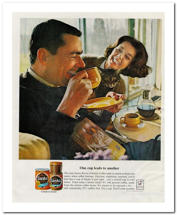 8x10 Vintage Ad 1964 Ments When Coffee Belongs Daytime Nighttime 02062501877