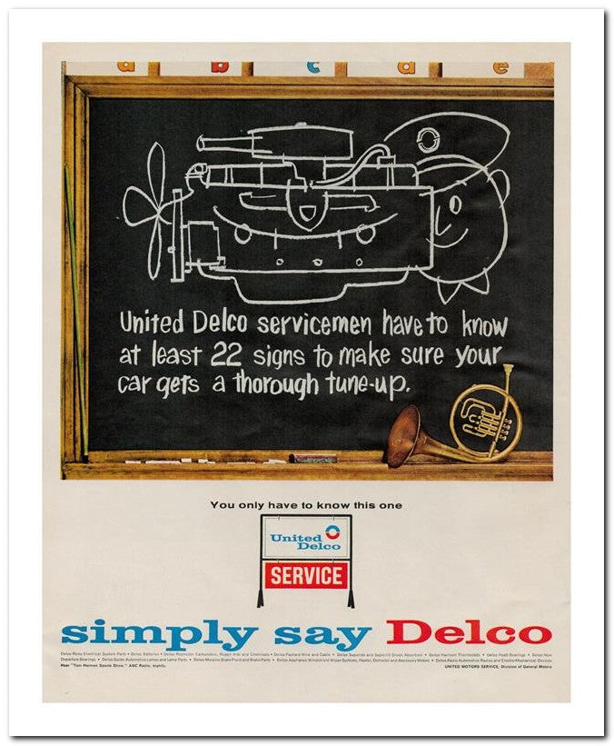 8x10 Vintage Ad 1964 Simply Say Delco 02062501901