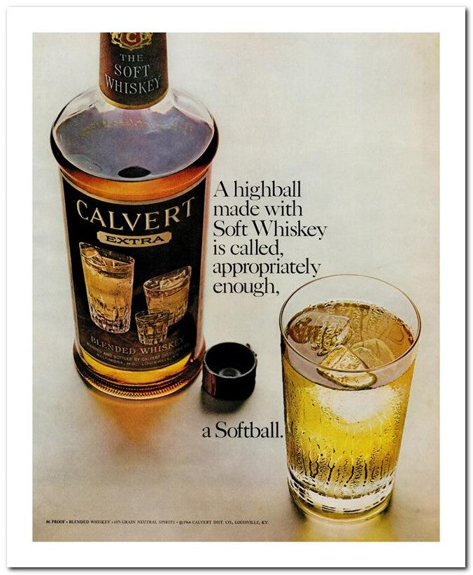 8x10 Vintage Ad 1964 Calvert 02062501934
