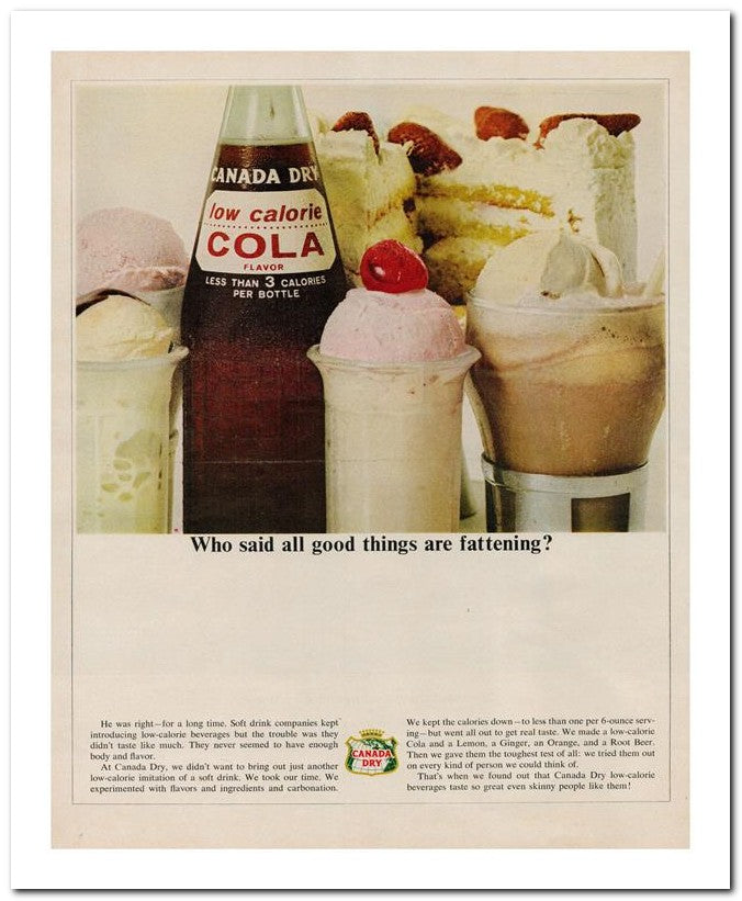 8x10 Vintage Ad 1964 Who Said All Good Things Are Fattening 02062502014