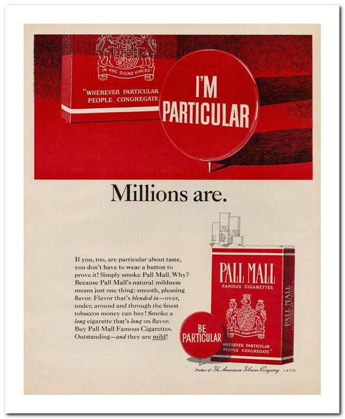 8x10 Vintage Ad 1964 Particular 02062502018