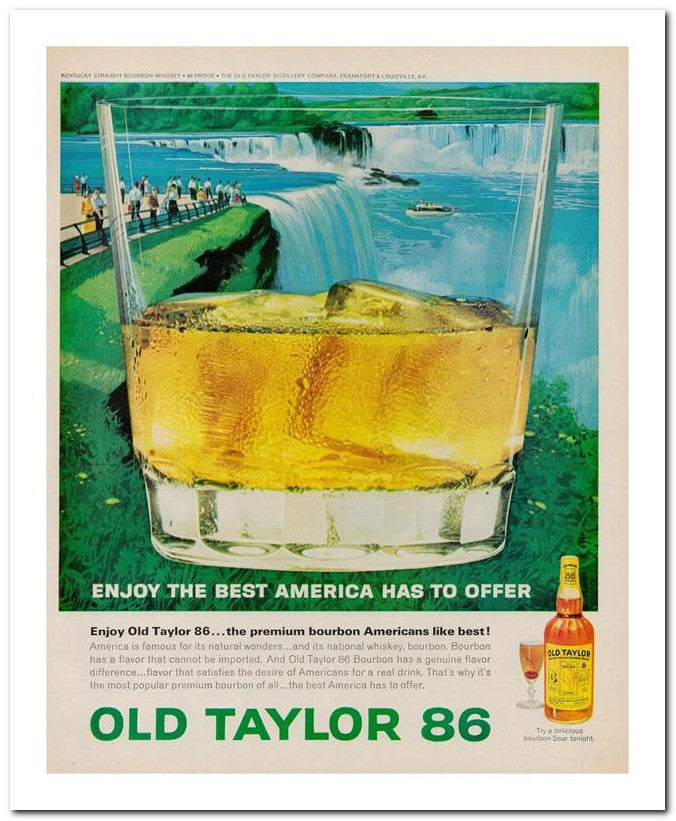 8x10 Vintage Ad 1964 Old Taylor 86 02062502027