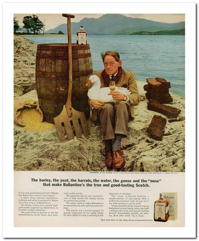 8x10 Vintage Ad 1964 The Barley The Peat The Barrels The Water T 02062502055
