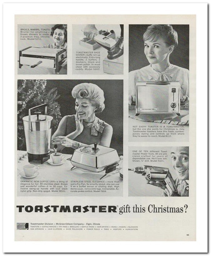 8x10 Vintage Ad 1964 Toastmaster Gift This Christmas 02062502151