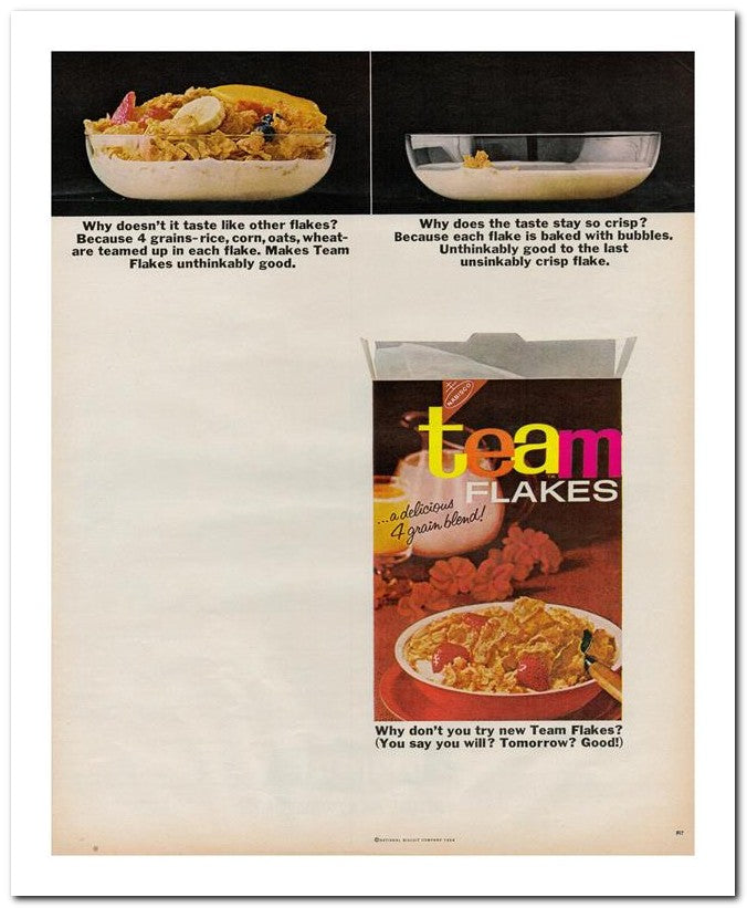 8x10 Vintage Ad 1964 Team 02062502205