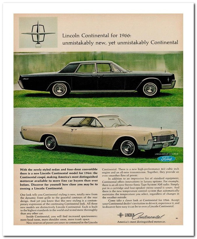 8x10 Vintage Ad 1965 Unmistakably New Yet Unmistakably Continent 02062502351