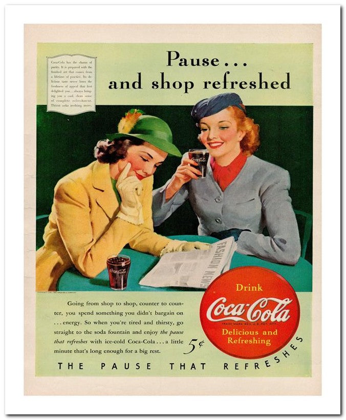 8x10 Vintage Ad 1940 And Shop Refreshed 02062502356