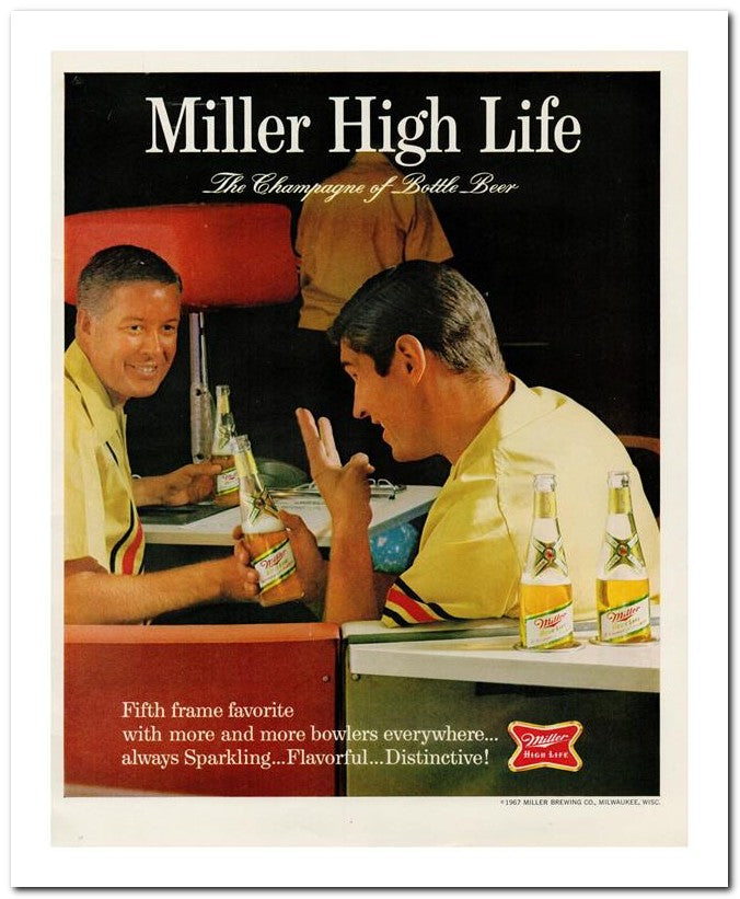 8x10 Vintage Ad 1967 Miller High Life 02062502427