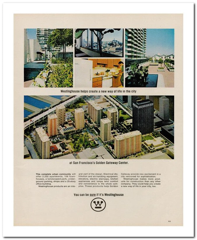 8x10 Vintage Ad 1967 Westinghouse Helps Create A New Way Of Life 02062502480