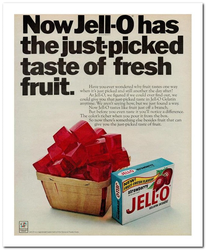 8x10 Vintage Ad 1968 The Just Picked 02062502505