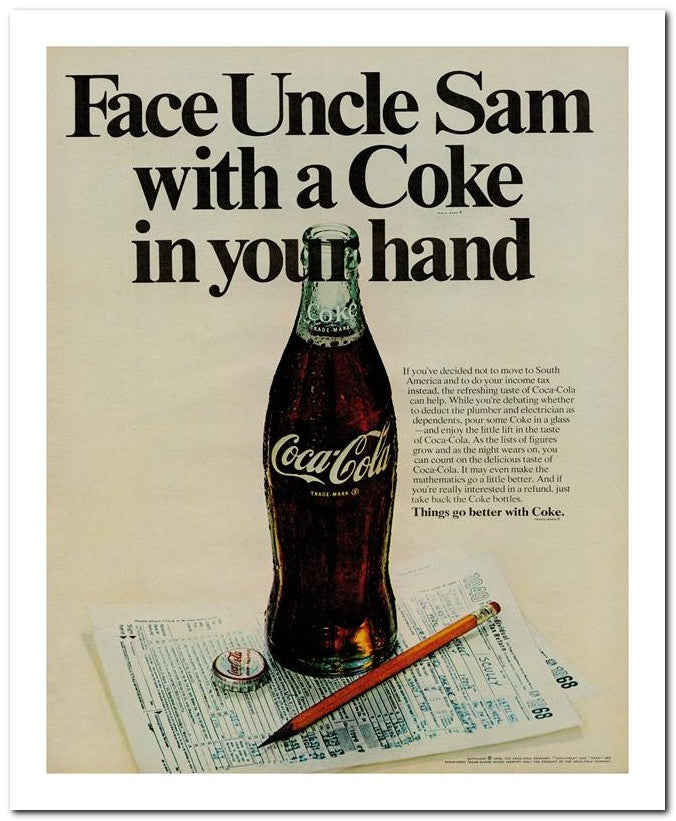 8x10 Vintage Ad 1969 Face Uncle Sam 02062502547