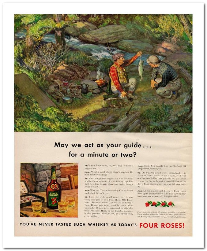 8x10 Vintage Ad 1942 You Ve Never Tasted Such Whiskey As Today's 02062502584