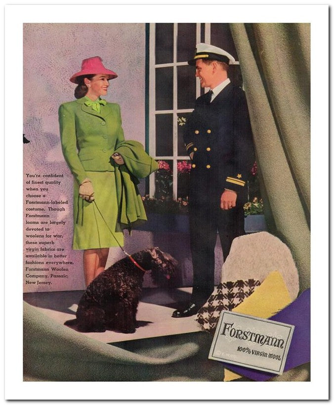 8x10 Vintage Ad 1944 Forstmann 02062502684