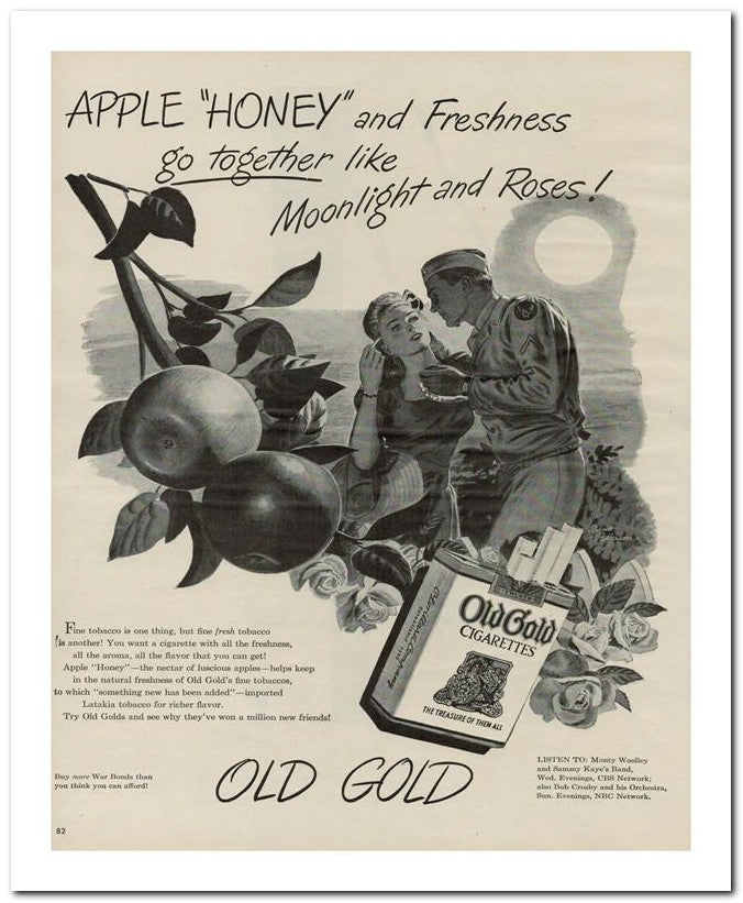 8x10 Vintage Ad 1944 Apple Honey And 02062502701