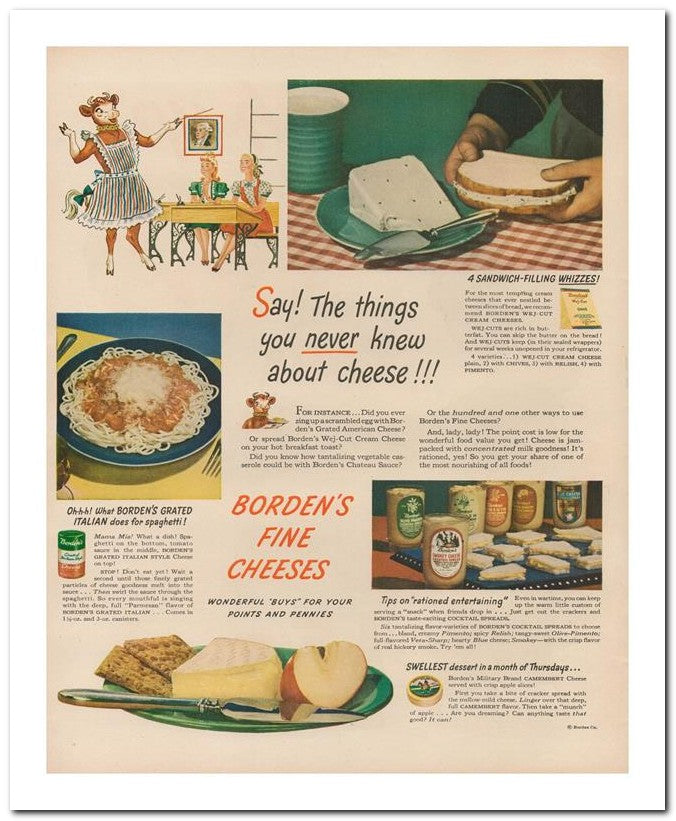 8x10 Vintage Ad 1944 Say The Things 02062502715