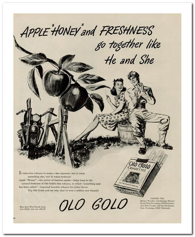 8x10 Vintage Ad 1944 Apple Honey And Freshness 02062502749