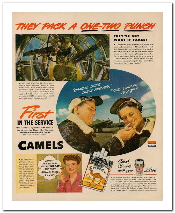 8x10 Vintage Ad 1944 They Pack A One Two Punch Ka 02062502750
