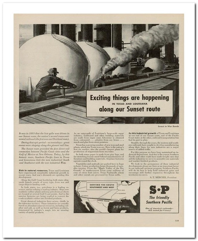 8x10 Vintage Ad 1944 Exciting Things Are Happening 02062502778
