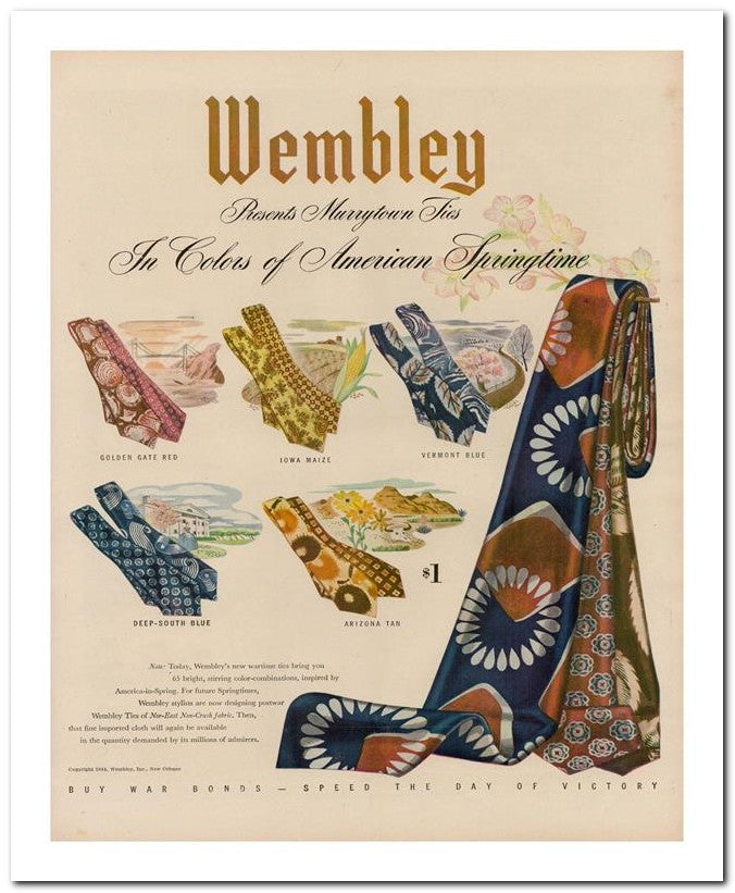 8x10 Vintage Ad 1944 Wembley 02062502864