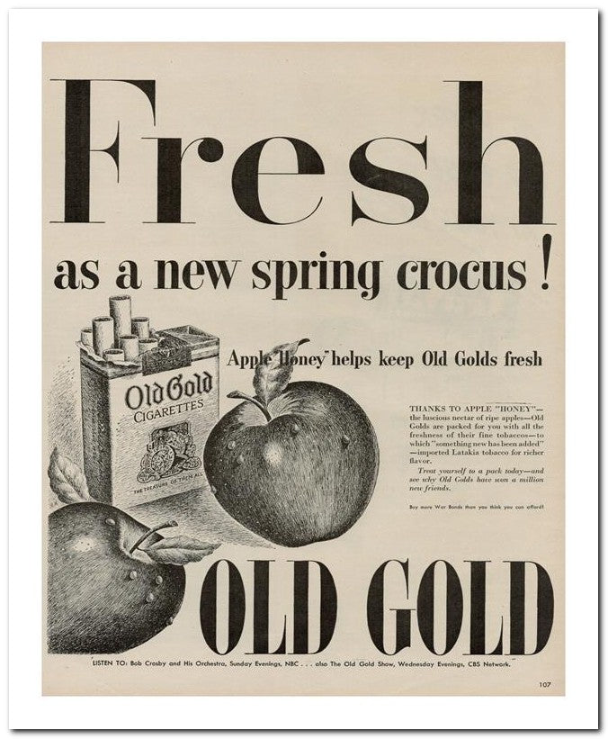 8x10 Vintage Ad 1944 Fresh 02062502889