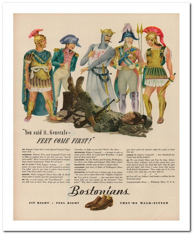8x10 Vintage Ad 1944 Bostonians 02062502895