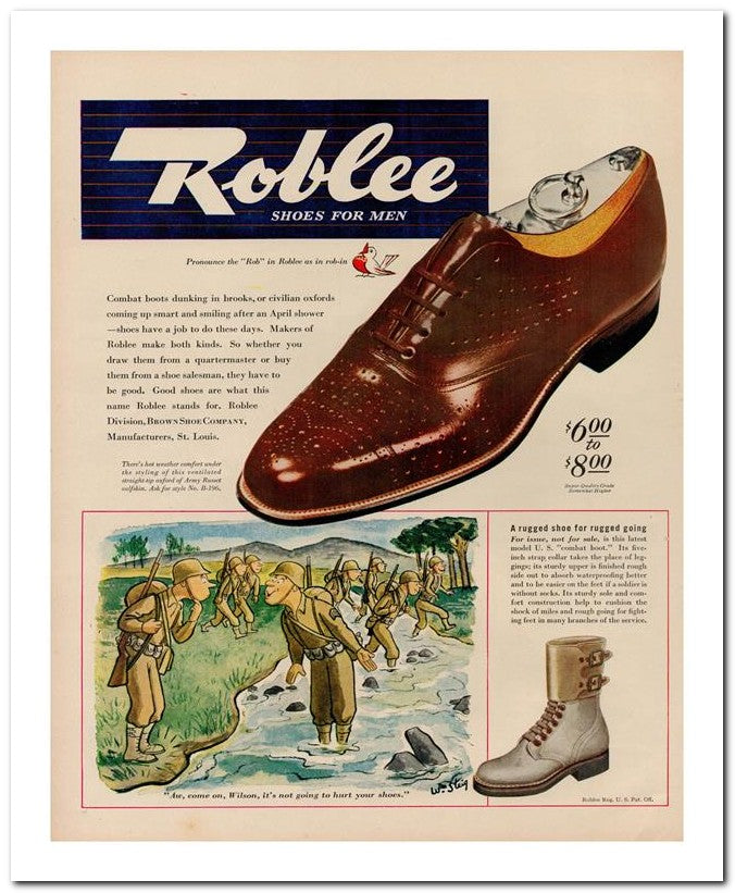 8x10 Vintage Ad 1944 Roblee 02062502955