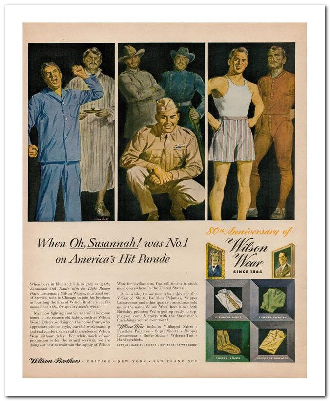 8x10 Vintage Ad 1944 When Oh Susannah Was No 1 02062502995