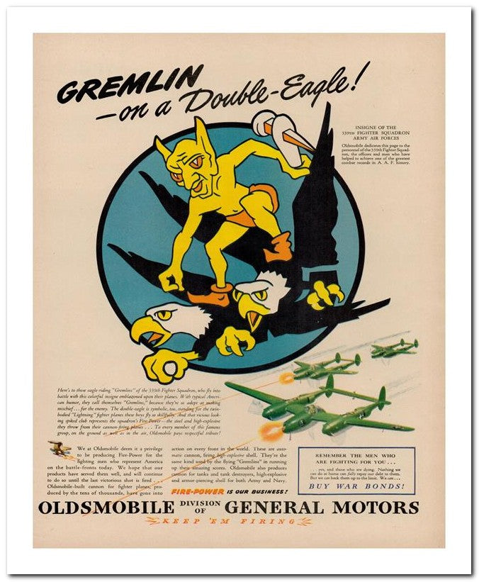 8x10 Vintage Ad 1944 Gremlin Eagle 02062503020