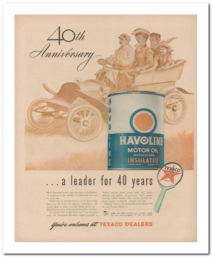 8x10 Vintage Ad 1944 Anniversary 02062503048