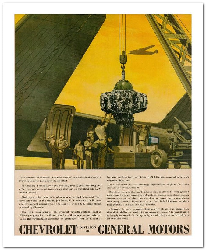 8x10 Vintage Ad 1944 General Motors 02062503087