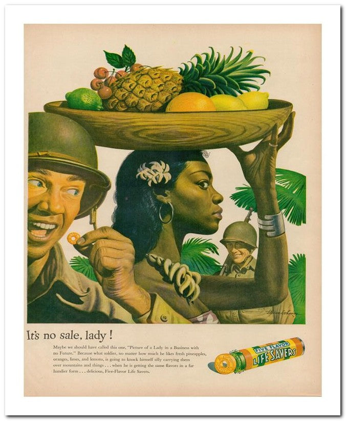 8x10 Vintage Ad 1944 It's No Sale Lad Y 02062503094