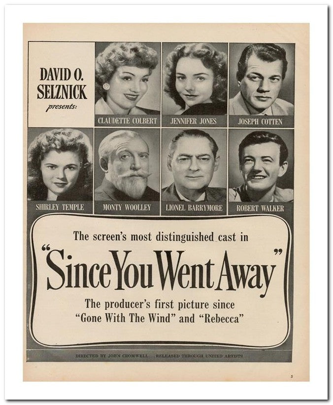 8x10 Vintage Ad 1944 Went Away 02062503098
