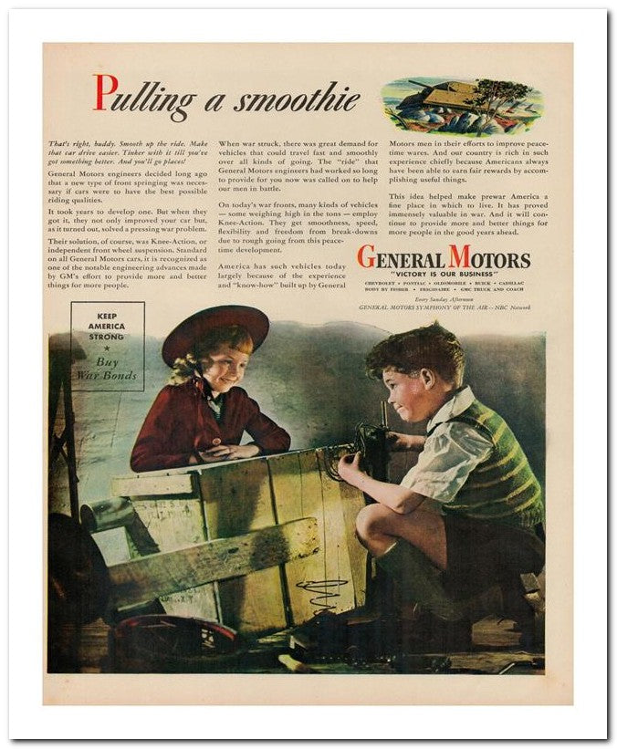 8x10 Vintage Ad 1944 Pulling A Smoothie 02062503108