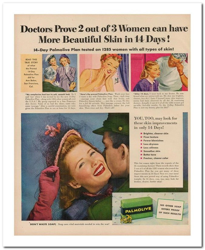 8x10 Vintage Ad 1944 Doctors Prove 2 Out Of 3 Women Can Have 02062503124