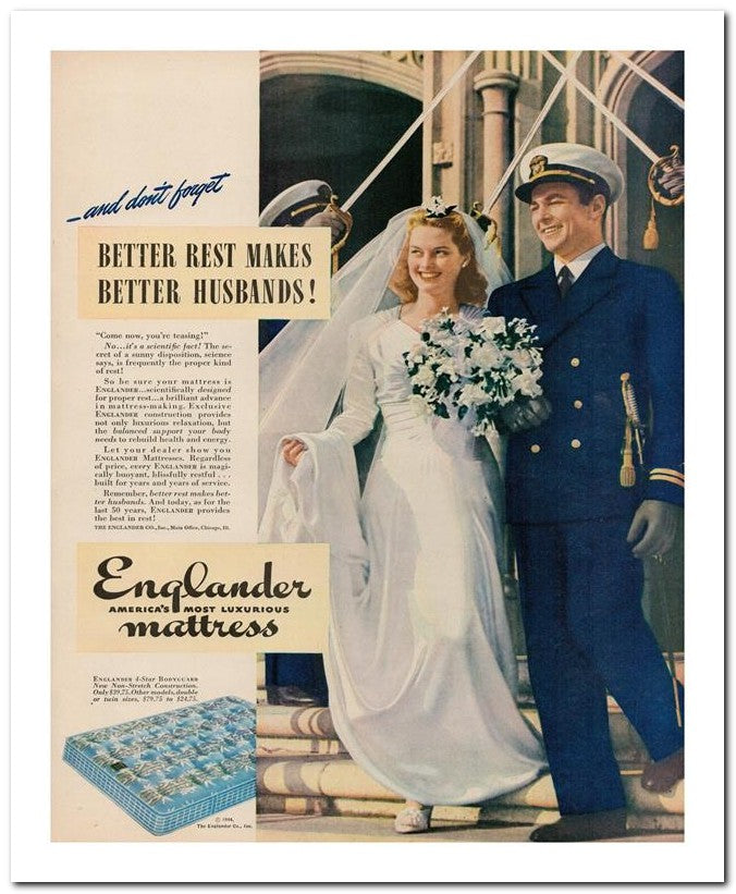 8x10 Vintage Ad 1944 Englander 02062503151