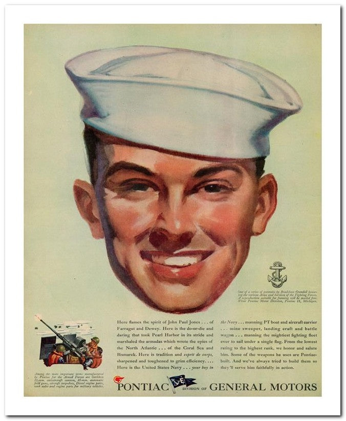 8x10 Vintage Ad 1944 Pontiace 02062503161