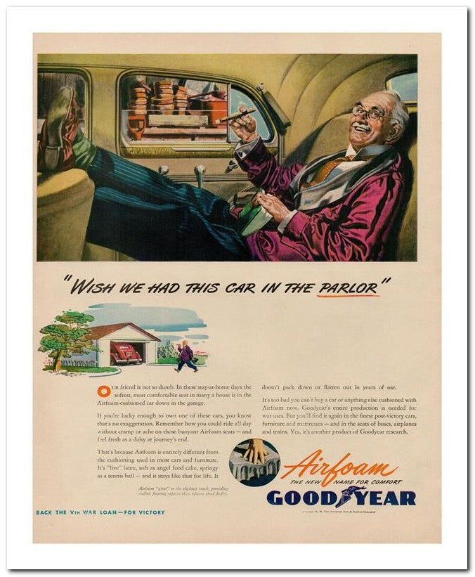 8x10 Vintage Ad 1944 Wish We Had This Car In The Parlor 02062503245
