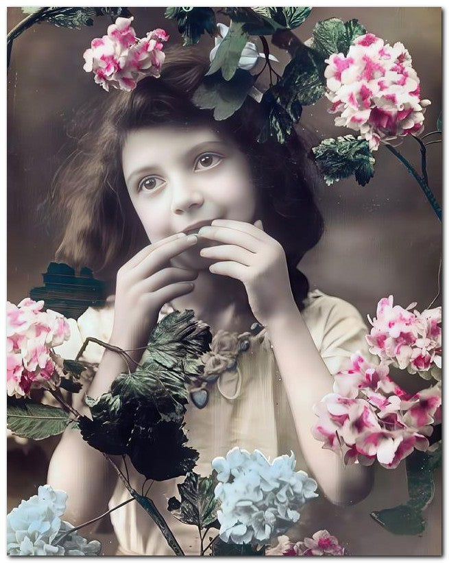 Belle Epoque Children 1900's Blow Kiss 8x10 Photo Print 23052500013