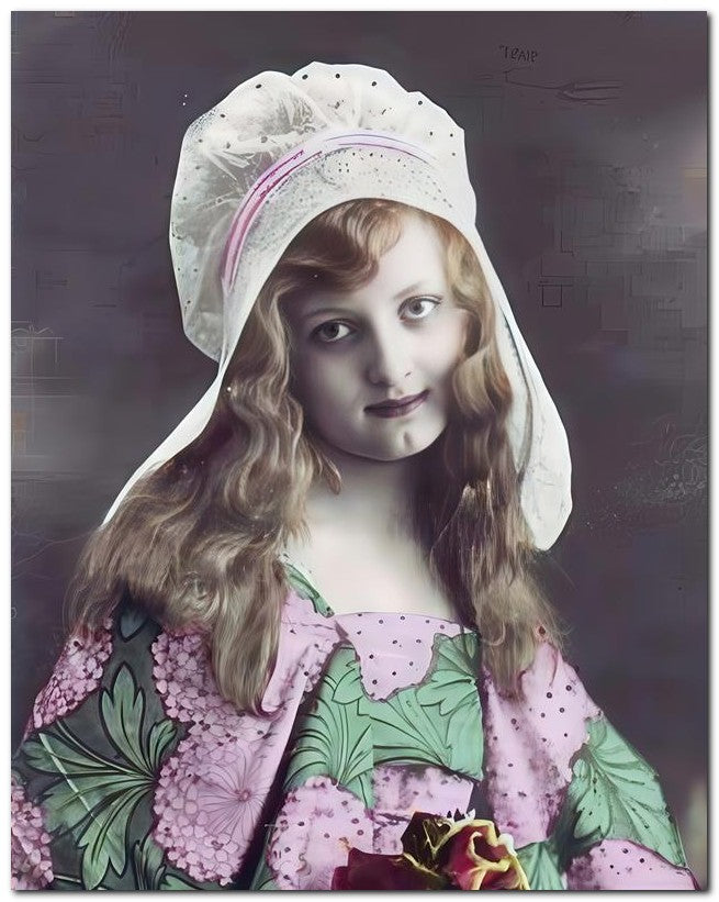 Belle Epoque Children 1900's Dimple Chin 8x10 Photo Print 23052500023