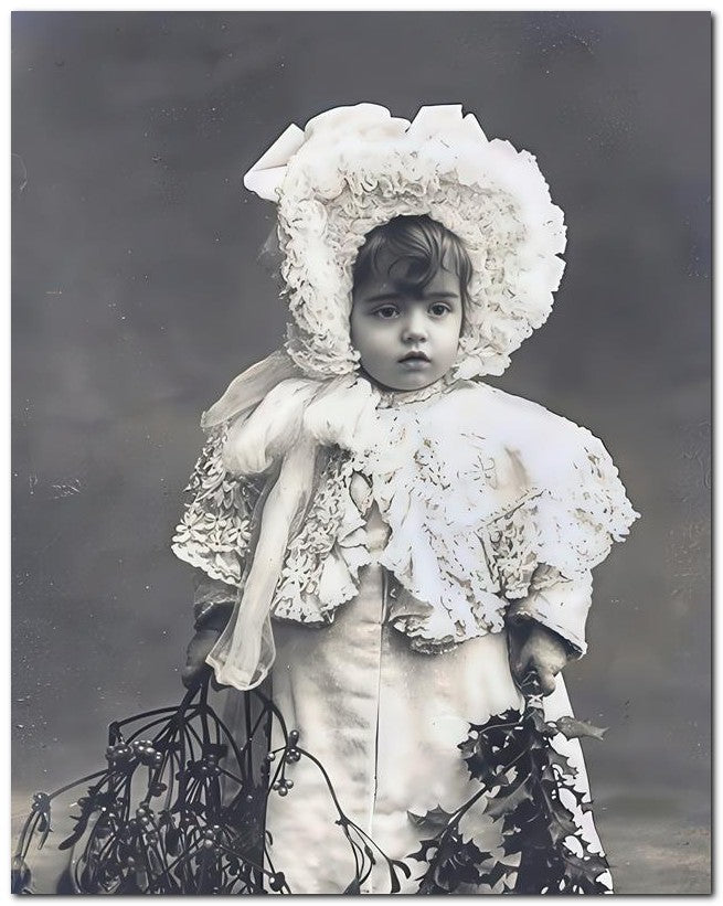 Belle Epoque Children 1901 Baby Lace 8x10 Photo Print 23052500055