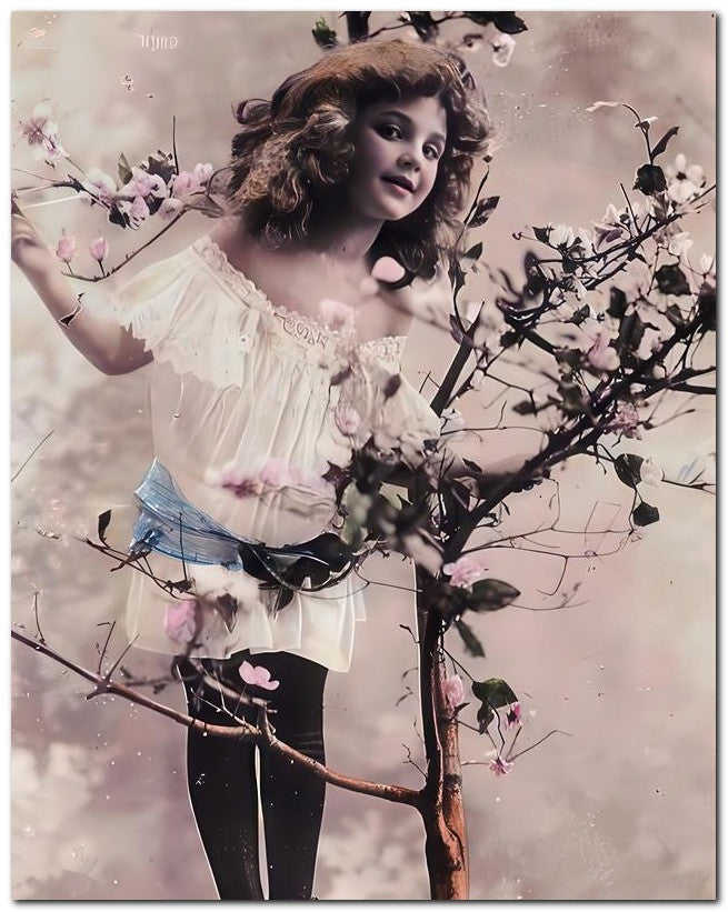 Belle Epoque Children 1902 Up A Tree 8x10 Photo Print 23052500064