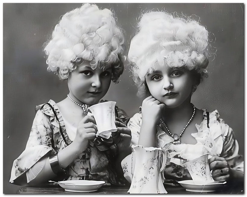 Belle Epoque Children 1906 Wigs Kids Tea 8x10 Photo Print 23052500126