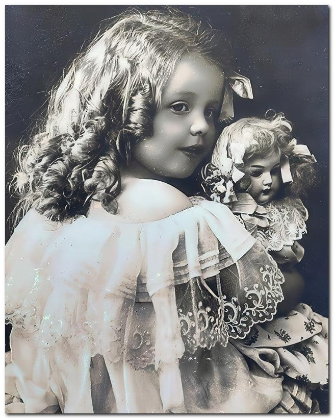 Belle Epoque Children 1907 Doll Curls 8x10 Photo Print 23052500148