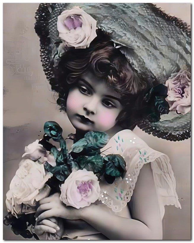 Belle Epoque Children 1907 Sad Girl 8x10 Photo Print 23052500174