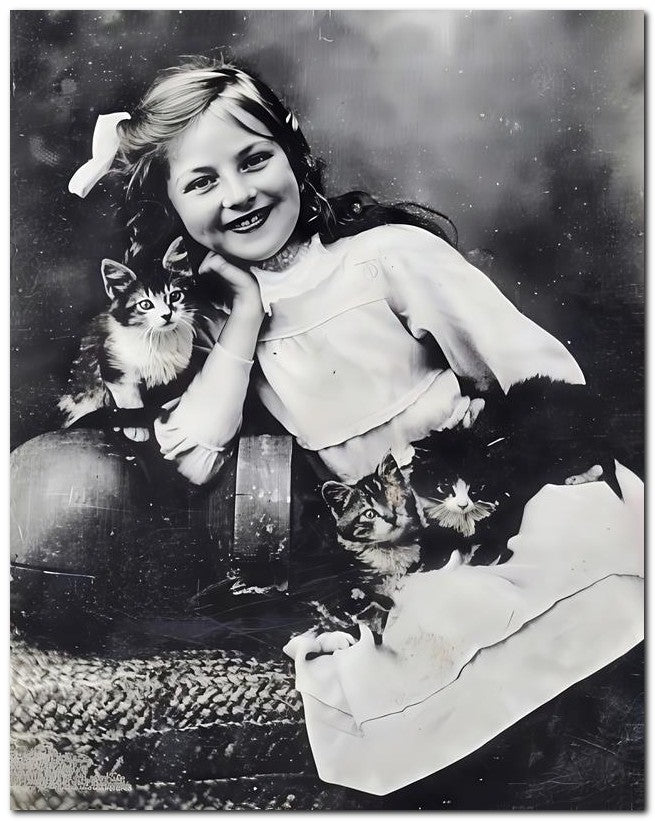 Belle Epoque Children 1908 Best Friend 8x10 Photo Print 23052500192