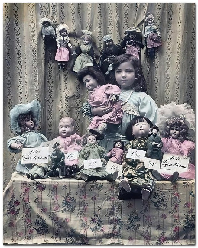 Belle Epoque Children 1908 Dolls 4 Sale 8x10 Photo Print 23052500213