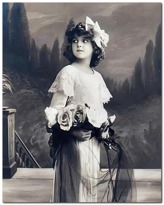 Belle Epoque Children 1908 Lace Dress 8x10 Photo Print 23052500236
