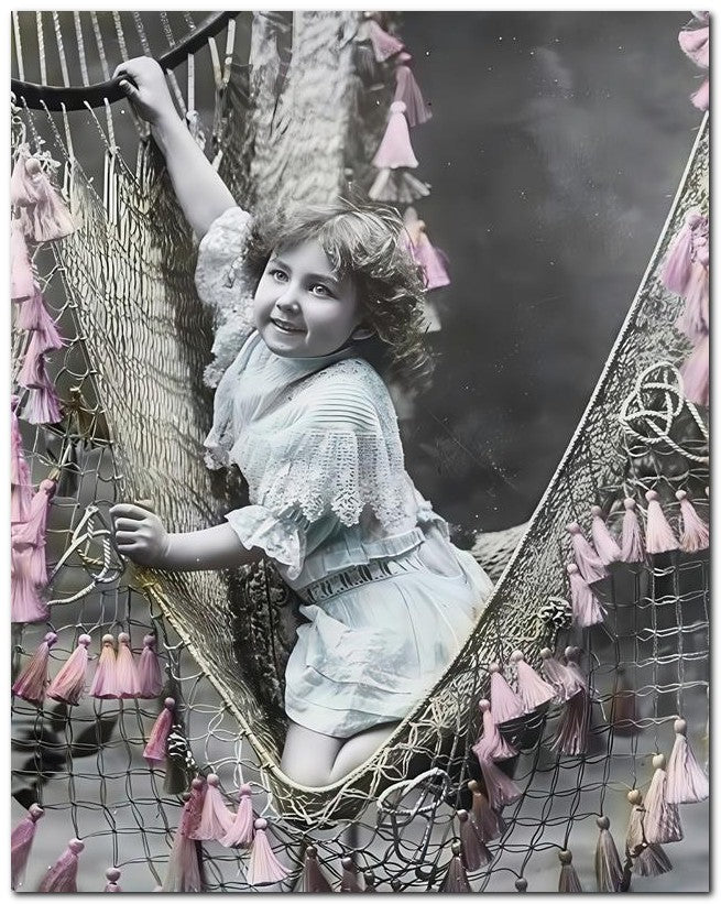 Belle Epoque Children 1909 Hammock 8x10 Photo Print 23052500284