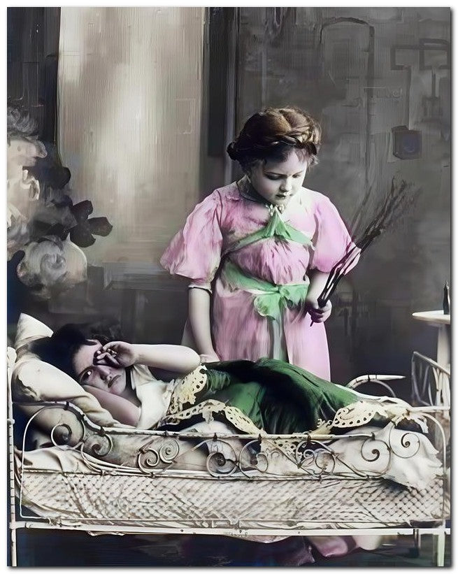 Belle Epoque Children 1909 Spanking 8x10 Photo Print 23052500303