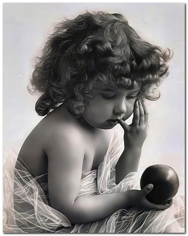 Belle Epoque Children 1910 Apple Child 8x10 Photo Print 23052500343